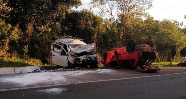 Grave acidente é registrado na BR-282.