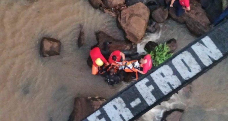 Jovem morre afogada em cachoeira em Chapecó.